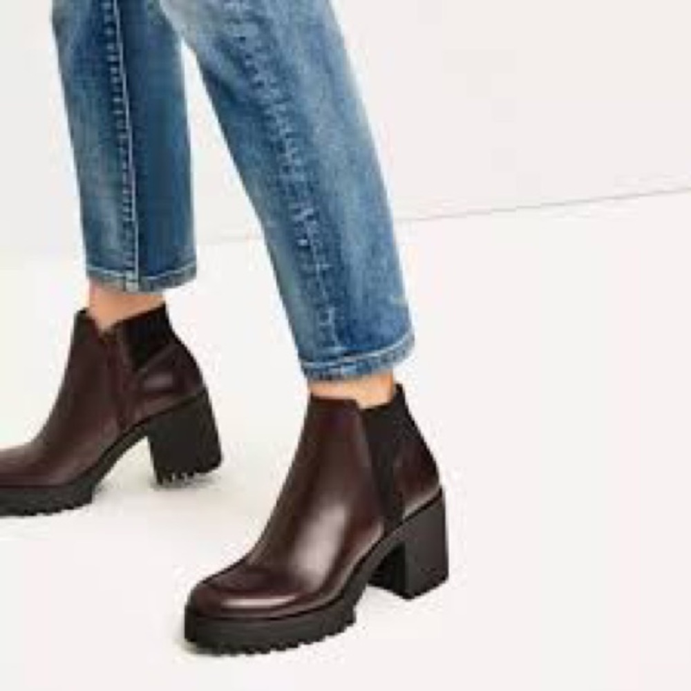 Zara Burgundy Boots